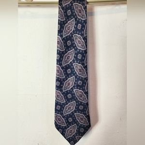 Botany 500 Classic Mens Necktie Paisley Print Silk Made in USA